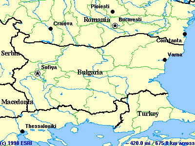 Bulgaria map