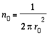 n[0] = 1/(2*Pi*r[0]^2)